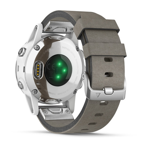 Garmin Fenix 5s Plus Sapphire, белый с серым ремешком Garmin Fenix 5s Plus Sapphire, белый с серым ремешком