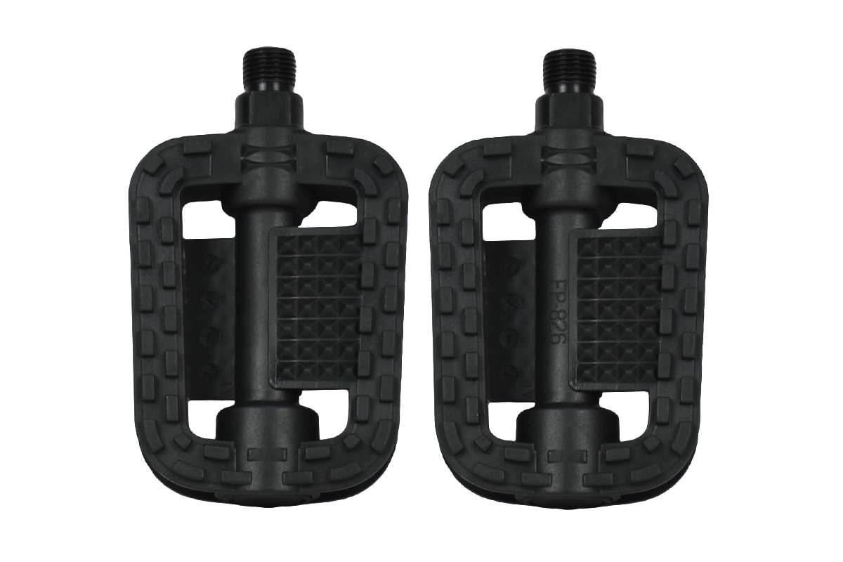 Педали FEIMIN FP-827,107*68мм,база пластик,стальная ось,340гр,черные