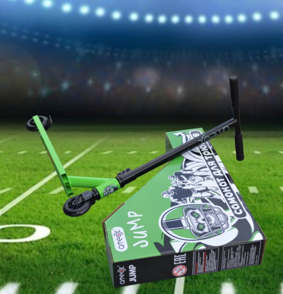 Самокат трюковый ATEOX JUMP 2020 (Черный/Зеленый) Самокат трюковый ATEOX JUMP 2020 (Черный/Зеленый)