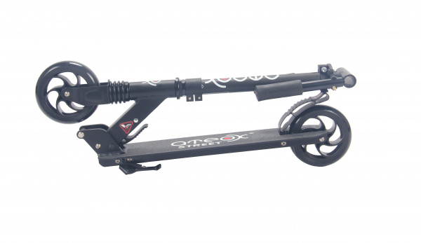 Самокат ATEOX STREET с передним амортизатором Черный